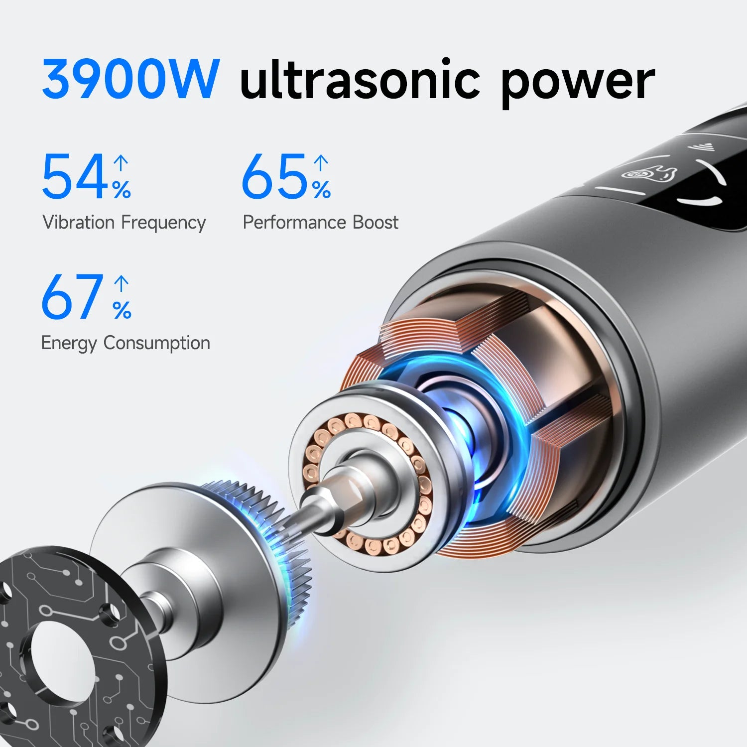 T6 Ultrasonic Tooth Cleaner – 5-Mode Dental Plaque & Tartar Remover with LED Light