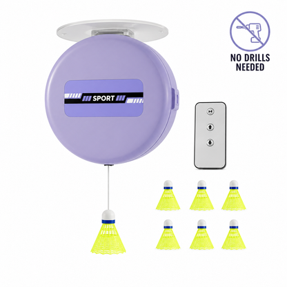 Solo Badminton Trainer Pro – Smart Ceiling Trainer with Remote Control