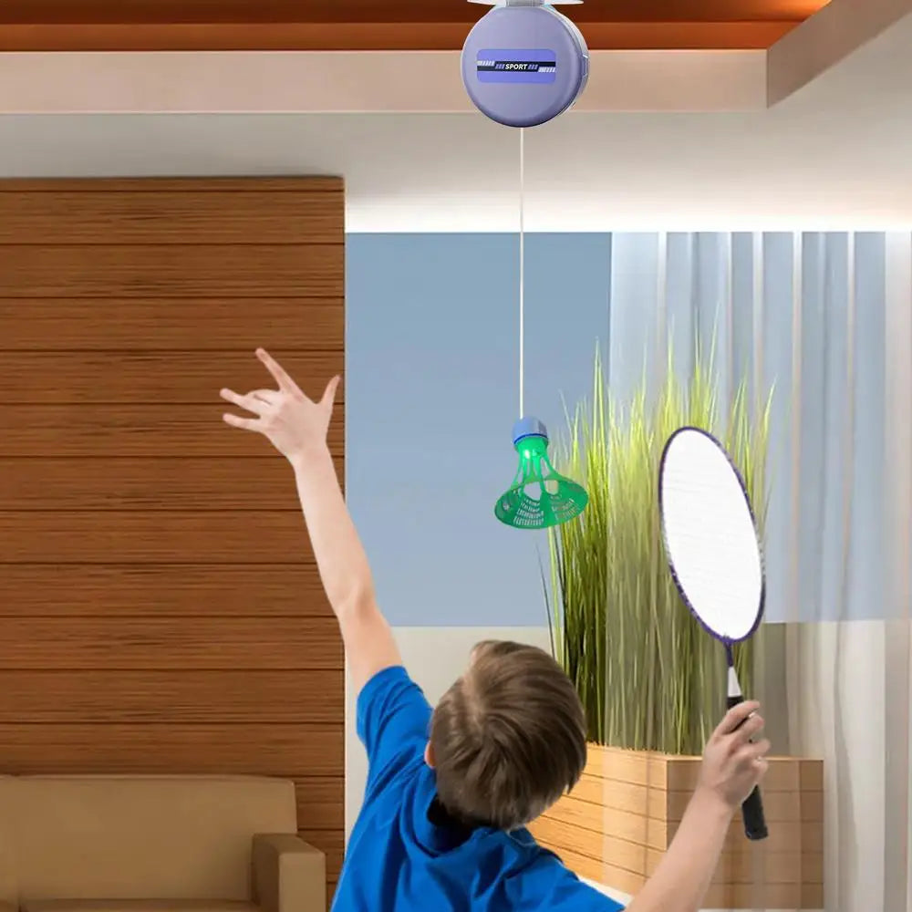 Solo Badminton Trainer Pro – Smart Ceiling Trainer with Remote Control